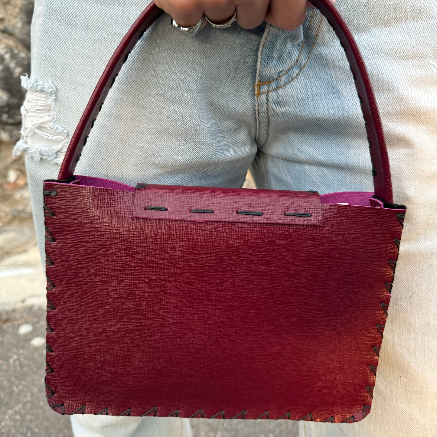 Leather Bag Cherry