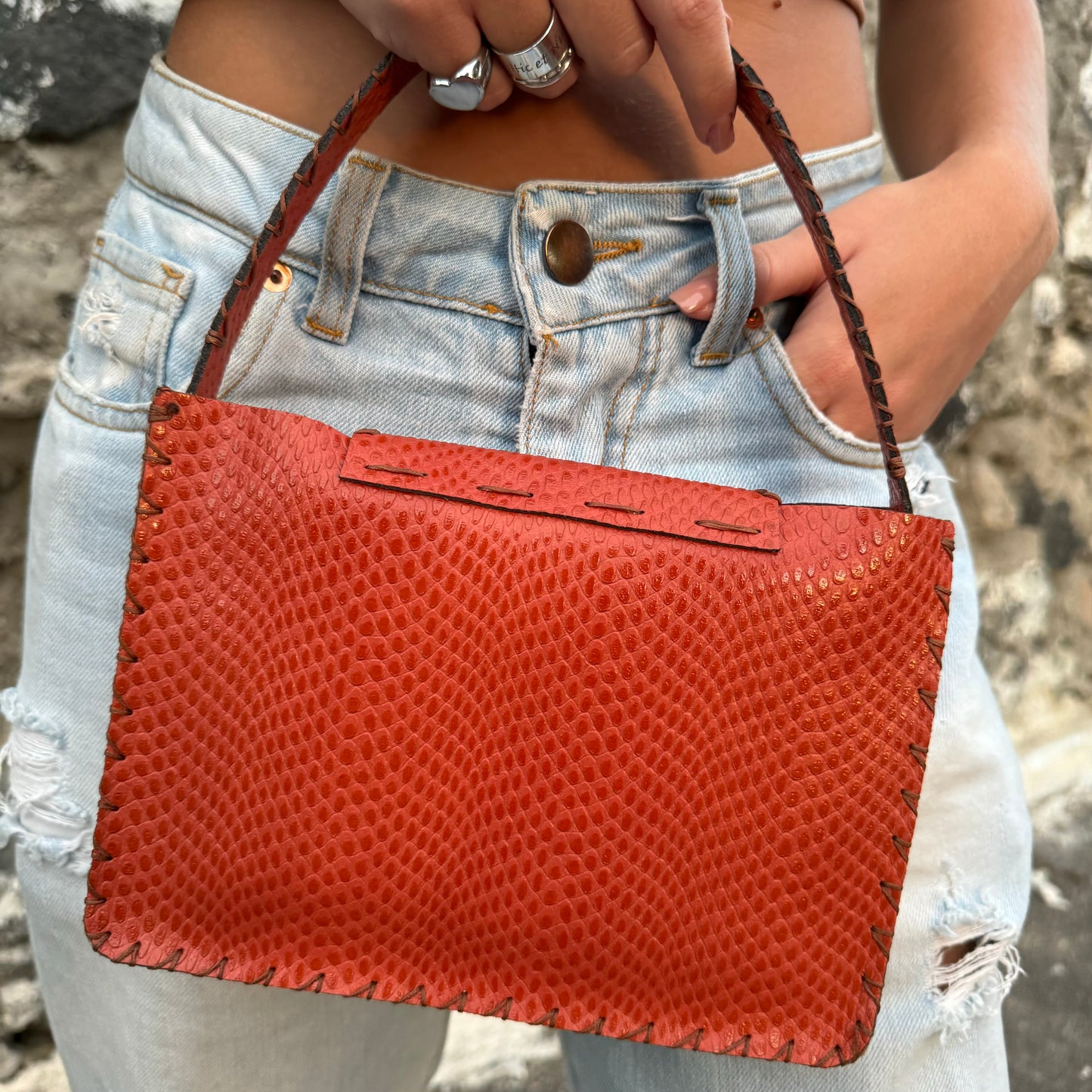 Leather Bag Python