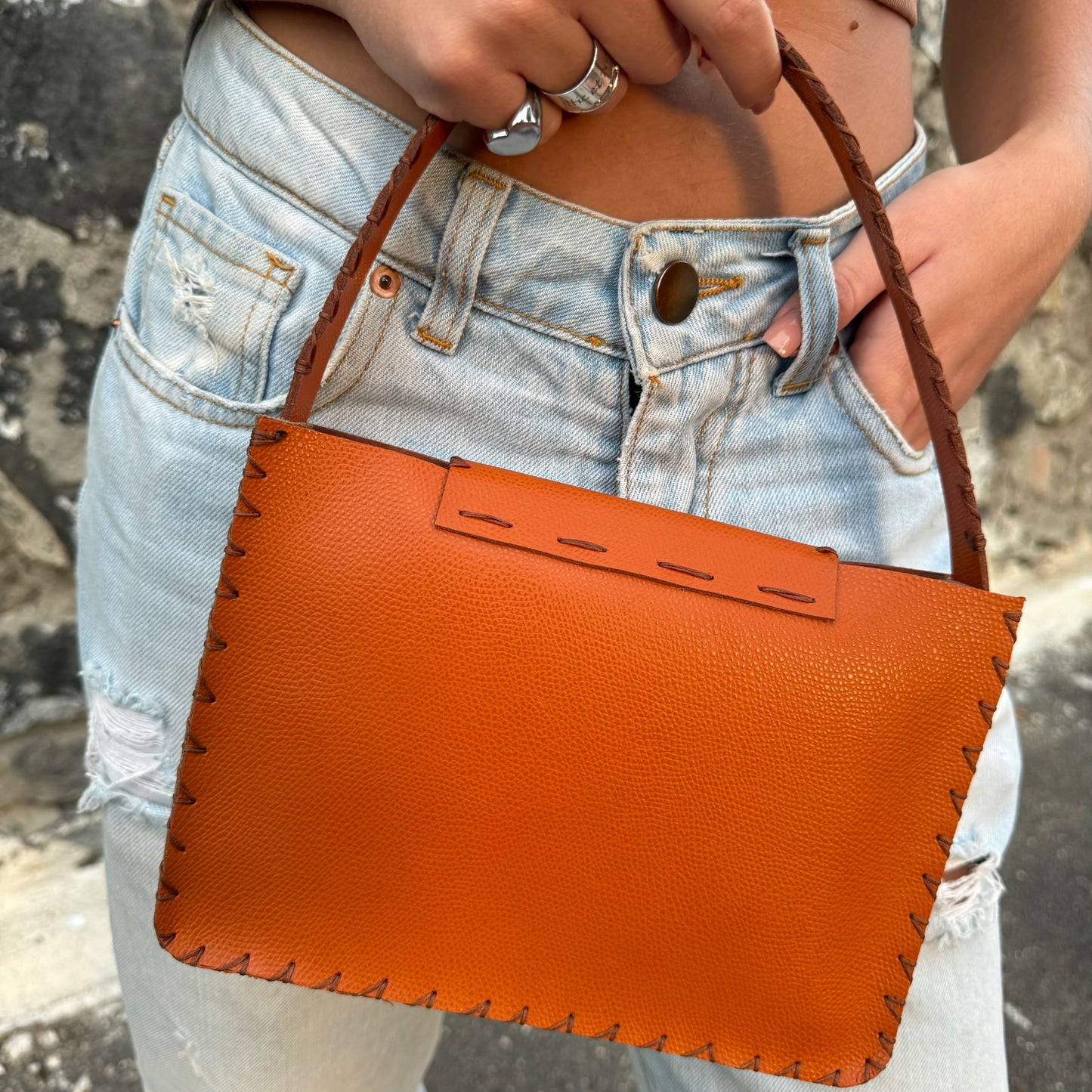 Leather Bag Sunset