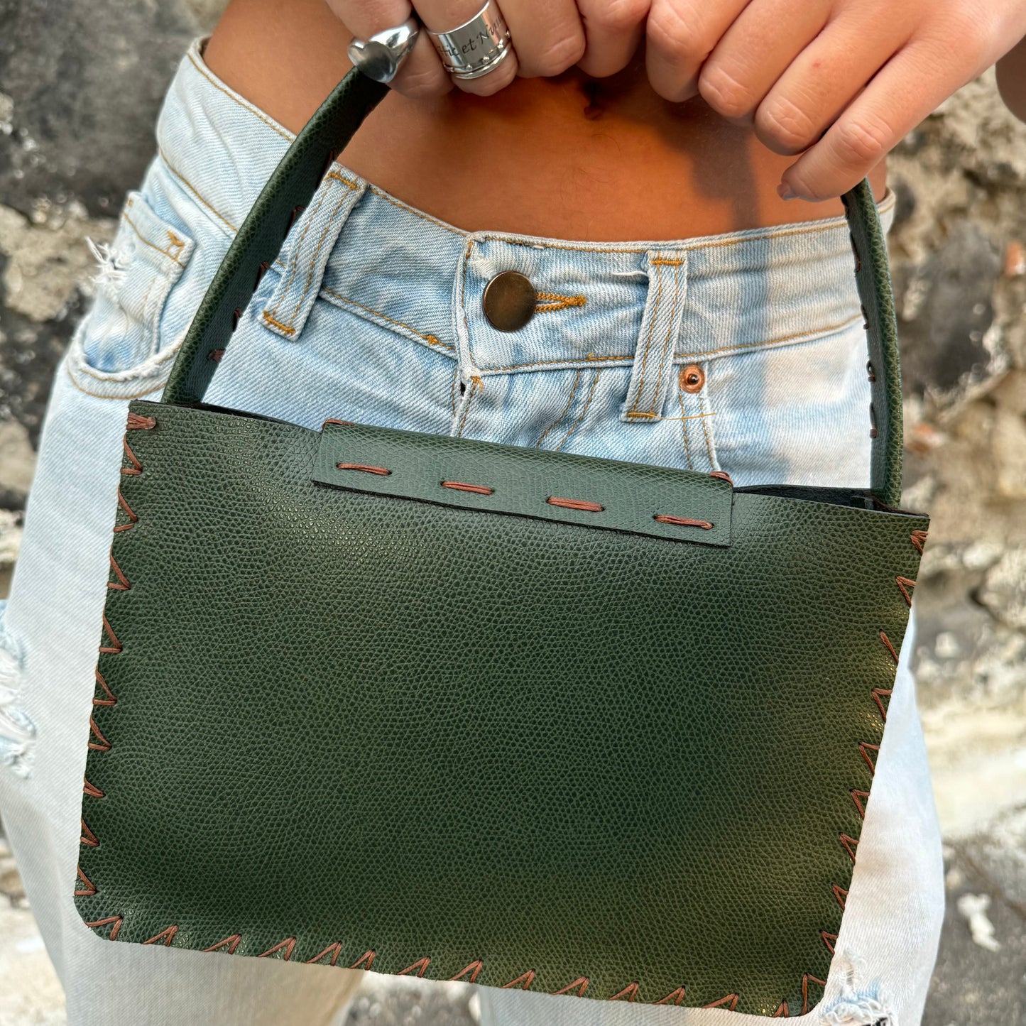 Leather Bag Military